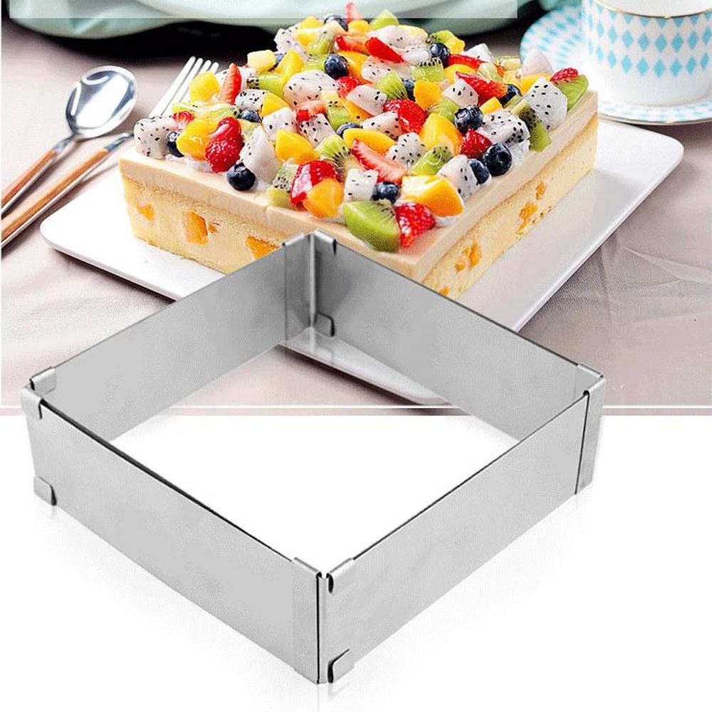 Main-01 Narkalıp Kare Ayarlanabilir Kek Kalıbı 15-30cm Derinlik 8cm NRT-023 - Görsel 1