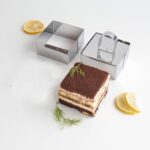 Narkalıp Kare Parfe Kek Kalıbı 2 Adet Klıp 1 Kalpak 8cm Derinlik 5cm NRT-073