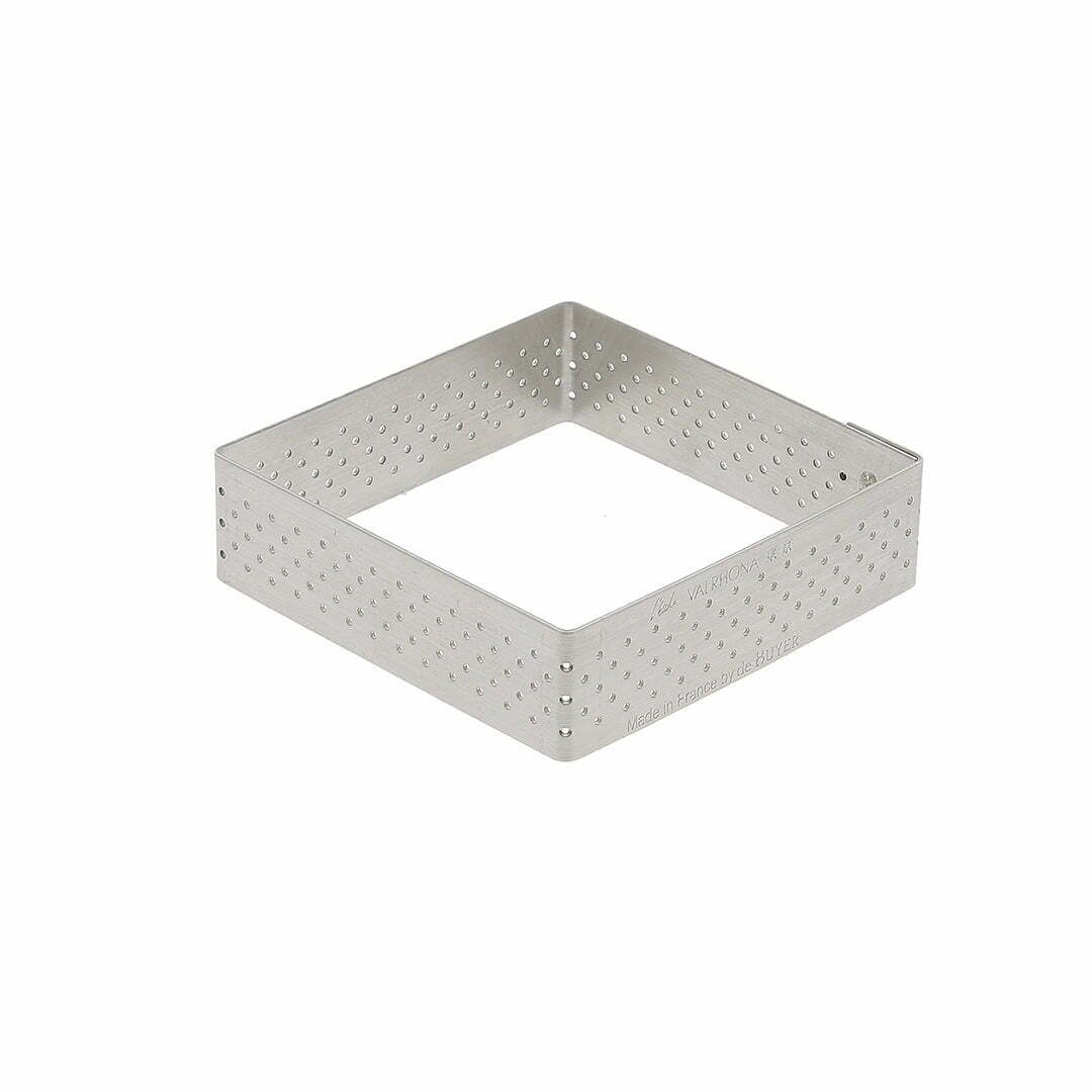 kare2 Narkalıp Kare Delikli Tart Kalıbı 5 Li  Çap 8çm NRT-061 - Görsel 2