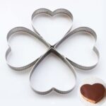 Narkalıp Delikli Kalp Tart Kalıbı 4 Lü 10cm NRT-107