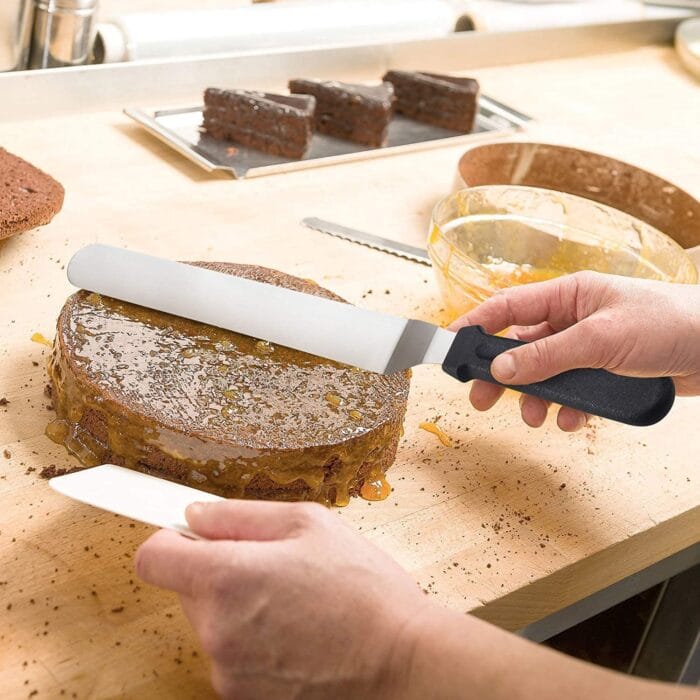 Narkalıp Eğik Pasta Sıvama Spatula Bıçağı Orta Boy no-2 NRT-120 - Görsel 4