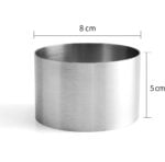 Narkalıp Yuvarlak Parfe Kek Kalıbı Çap 8 cm Derinlik 5cm NRT-147 - Görsel 3