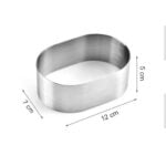 Narkalıp Oval Parfe Kek Kalıbı Çap 12 cm -7cm Derinlik 5cm 4 Adet NRT-145 - Görsel 3