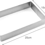 Narkalıp Dikdörtgen Kek Kalıbı 20x15cm Derinlik 5 cm NRT-211