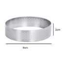 Narkalıp Yuvarlak Delikli Tart Kalıbı Çap 8 Cm 6 Lı  NRT-208 - Görsel 2