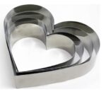 Nar kalıp Kalp Kek Kalıbı 4 Lü  Derinlik 8cm NRT-241