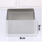 Narkalıp Kare Adet Pasta Kek Kalıbı Çap 8 x 8 cm Derinlik 8cm NRT-250 - Görsel 2