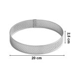 Narkalıp Yuvarlak Delikli Tart Kalıbı Çap 20cm Derinlik 2,5cm NRT-285 - Görsel 2